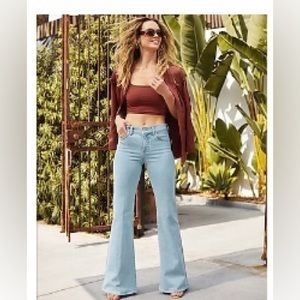 Mid Rise 70’s flare jeans